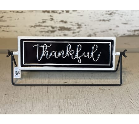 2 Sided Sign (Thankful/Grateful)