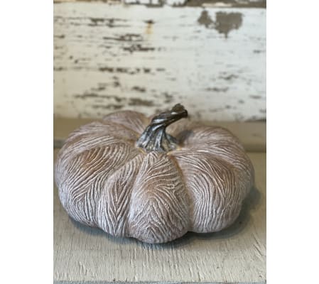 Etched Wooden Pumpkin (short)