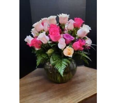 Falling Rose Arrangment