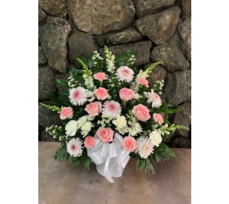 Basket Tribute -- Pink and White