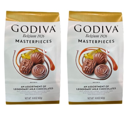 Godiva Masterpieces Assortment of Legendary Milk Chocolate 14.9 o