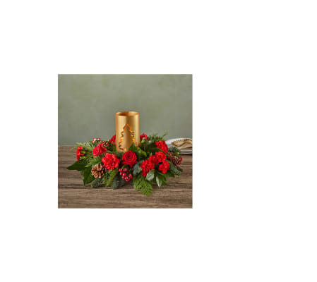 Evergreen Glow Centerpiece
