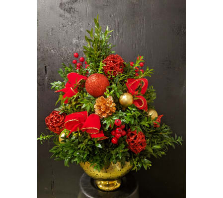 Decorated Living Boxwood Tree