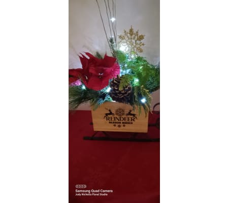 Large Reindeer Sleigh Arrangement