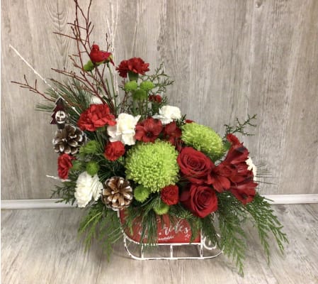 Vintage Sleigh Ride Bouquet (T21X)