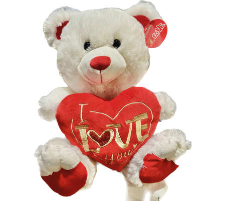 Love Golden with music & light plush bear
