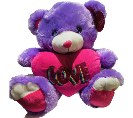 Purple Pink Plush Bear Musical