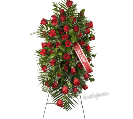 Classic Red Rose Standing Spray
