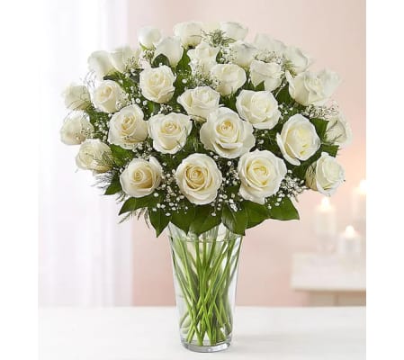 Ultimate Elegance ™Premium Long Stem White Roses