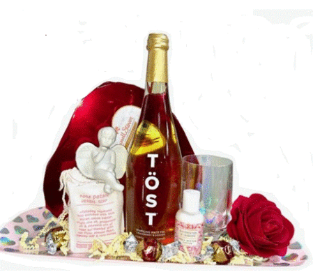 Cupid, Bubbles and Chocolates Gift Tray
