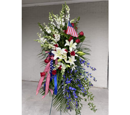 The Patriotic Standing Spray