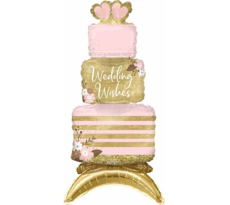 Wedding Wishes Air Filled Balloon Cake