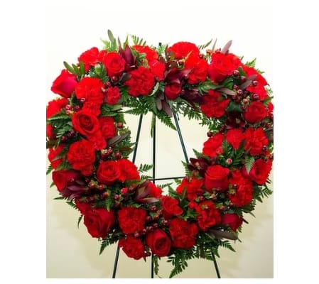 Red Open Heart Spray