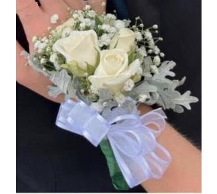 White Spray Corsage