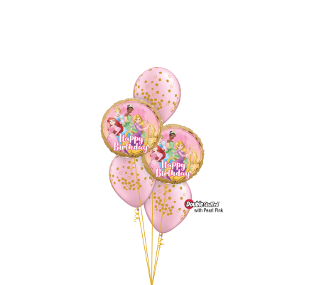 Disney Princess Birthday Classic Confetti Balloon Bouquet