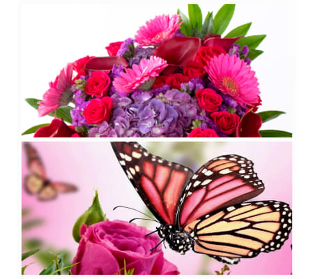 CUSTOM POP ROCKS BUTTERFLY BOUQUET