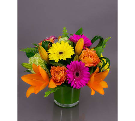 brigth and colorful arrangement