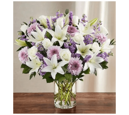 Lavender & White Luxury Vase
