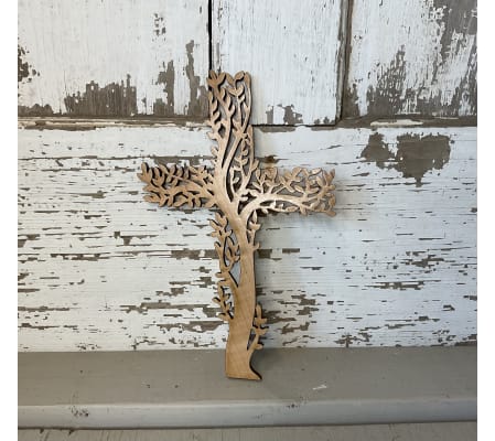 “Tree of Life” Wooden Cross