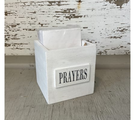 White Wooden Prayer Box