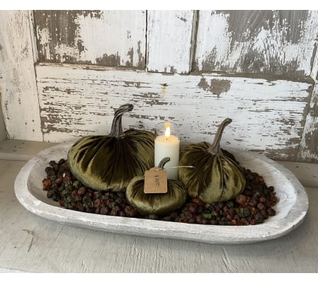 Velvet Pumpkin Centerpiece 2023