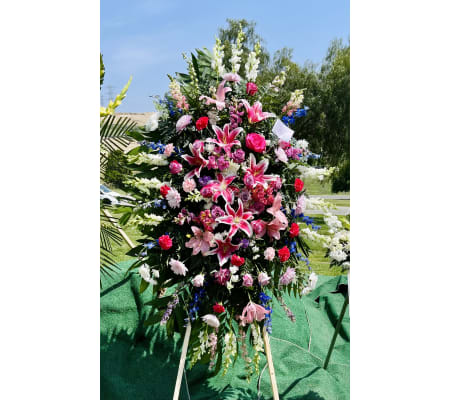 Sympathy Standing Spray - Vibrant