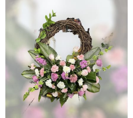 Grapevine Pink wreath