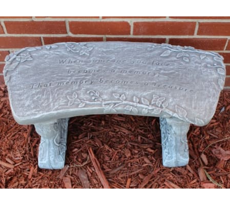 Memory & Treasure Stone Memorial Bench