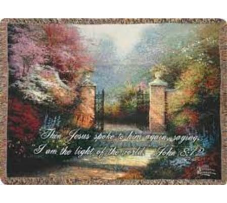 The Victorian Garden Tapestry Throw