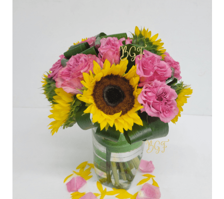 Sunflowers in Pink