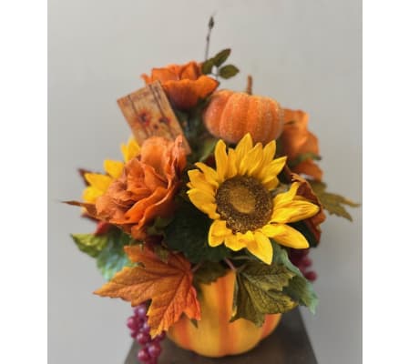 SILK FLORAL FALL ARRANGEMENT