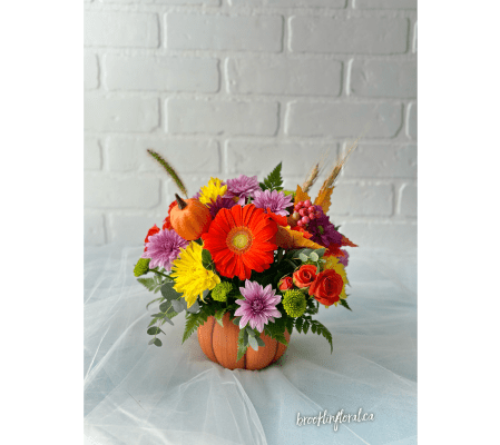 Designer’s Choice Pumpkin Centerpiece (1)