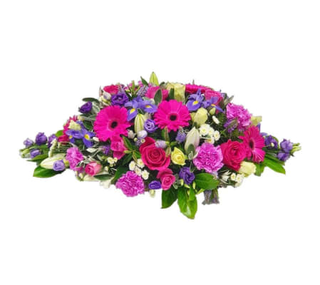 Blue & Pink Casket Spray 2023