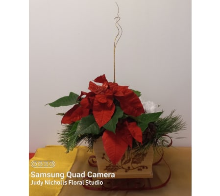 Christmas Sleigh Planter