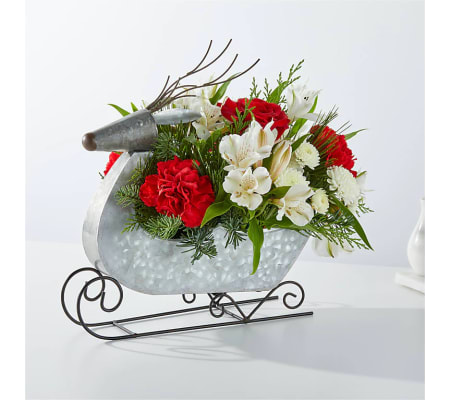 Tin Sleigh Bouquet