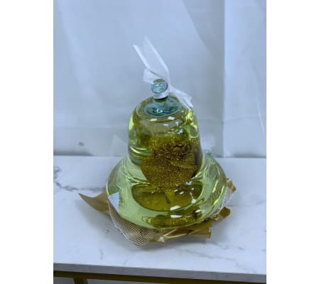 Everlasting Rose Globe - Holiday Bell Gold