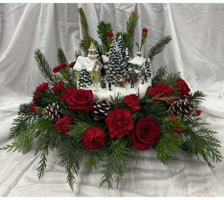 Thomas Kinkade Holiday Centerpiece