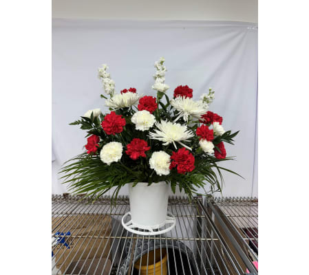 Red & White Basket