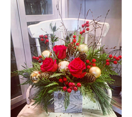 Rustic Christmas Wooden Box