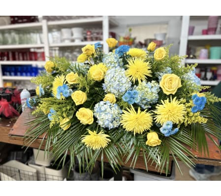 Sun on a Rainy-Day half Casket Blanket