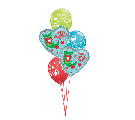 Valentine's Gator Classic Balloon Bouquet