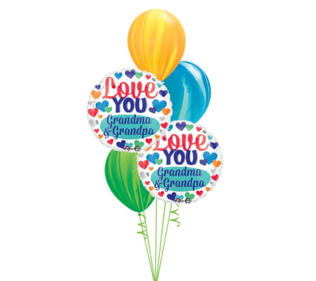 Love You Grandma & Grandpa Classic Balloon Bouquet