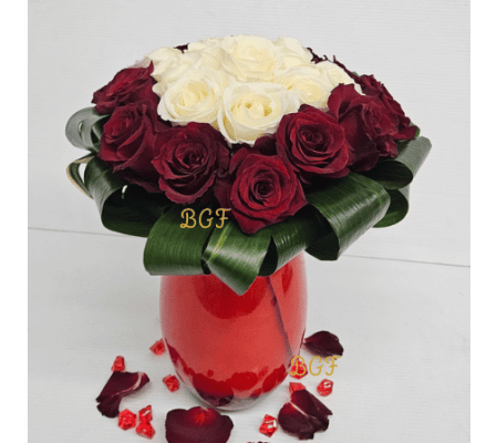 White and Red Passion Unique