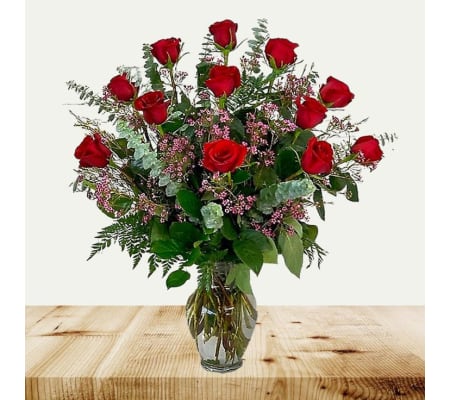 My One True LOVE - One Dozen Red Roses