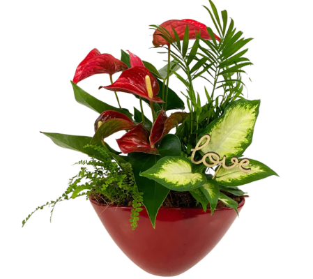 Romantic Red Love Planter