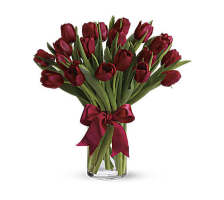 Radiant Red Tulips Bouquet