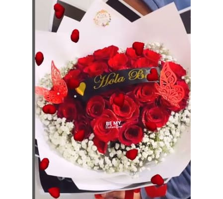 Red Roses wrap Bouquet