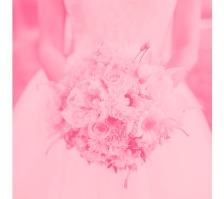 Shades of Pink Wedding Bouquet