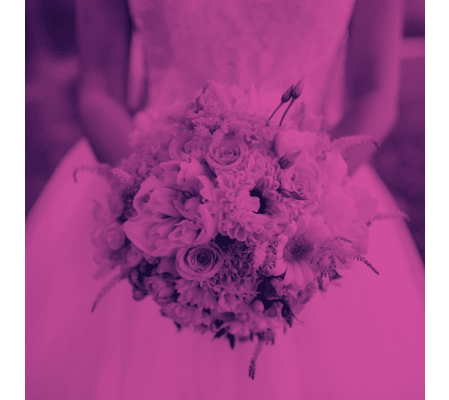 Gemstone Wedding Bouquet