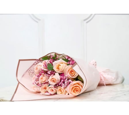 PASTEL PEACH BOUQUET